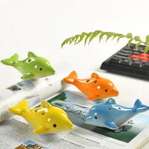 (Flagship Store) 6-hole Dolphin Ocarina Alto C- key Children Students Beginner's Introduction 6-hole Ocarina