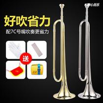 Young Pioneers Students Trumpet Musical Instruments B- Tune Drum Team Youth Charge Bugle Small Bronze Children