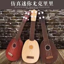 Mini violin guitar can play musical instrument kid ukulele beginner 1 child 3 year old baby girl toy