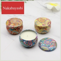 Soy candle 8 PCs set essential oil tin can scented gift box fragrant custom wax aromatherapy