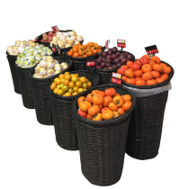 Fruit shelf Fruit display basket Duetou blue fruit store fruit frame basket Supermarket fresh Duetou basket shelf