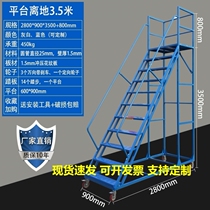 Climbed ladders industrial supermarkets wheeled ladders move 2 5 meters on the goods elevator shelves 1 0 1 5 climbing cars