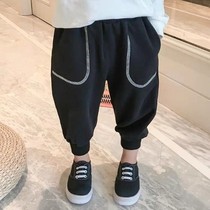 Boys pants 2020 spring new baby Haren pants spring and autumn loose bunches of feet foreign style childrens casual trousers tide