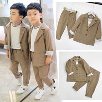 Childrens Korean suit suit suit boy middle and big boy handsome casual childrens clothing coat autumn new childrens suit tide