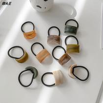 Accessories European and American cross-border acetic acid hair ring simple wooden leather band hair rope and tie head rope