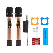 Wireless microphone U-segment one-to-two outdoor audio computer sound card plug-and-play charging reverb customization