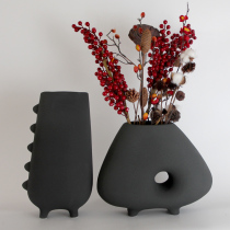 Saun ceramic vases ornaments modern simple living room home decorations dining table porch simulation flower arrangement