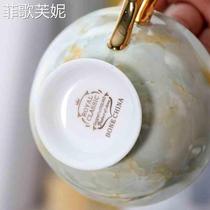 Exquisite English afternoon tea with light luxury European coffee cup suite court wind bone porcelain tea cup disc box package