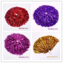 Kindergarten Primary School students big red flower ball cheerleading team hand flower jewelry large aerobics dance dance hand flower Flower