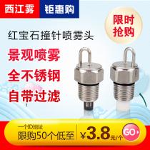 Stainless steel Ruby high pressure firing pin Atomization Nozzle for landscape landscaping
