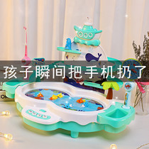 Fishing toys childrens educational early education magnetic baby 3 Girls 4 children one to two and a half years old boy intelligence brain