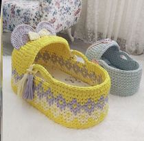 Baby basket handbasket newborn child discharged portable safety car flat bed sleeping basket