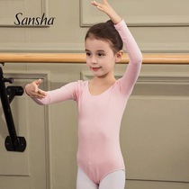 Childrens ballet dance clothing autumn and winter long sleeve exercise clothing ballet jumpsuit childrens grade dance clothes