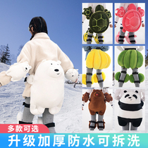 New Upgrades Adult Children Ski Small Uglo-Turtle Buttocks Single-Board Double Board Equipped Skating Anti-Fall Kneecap Protective Knee