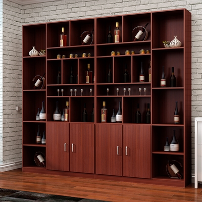Wine cabinet Womens 1 single door Finished restaurant cabinet size Shelf Square double-sided cabinet Mini