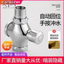 Toilet squat toilet hand-pressed flush valve delay press switch valve toilet squat pit urinal flush valve