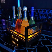 New Champagne Bucket LED Creative Bar KTV Luminous Ice Bucket Wine Ware Fashion Rack Bar Beer Bucket