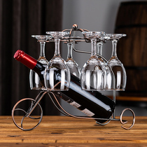Household red wine cup holder wine cabinet red wine rack ornaments wine decoration upside down wine bottle shelf modern light luxury wine rack