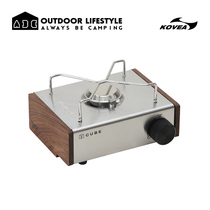 Korea KOVEA CUBE cassette stove outdoor camping barbecue stove black walnut side panel brass knob