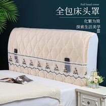 All-inclusive bed head cover soft bag cushion bedside cushion can be fixed removable and washable bedside Princess wind 2021 New
