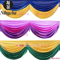 Wedding props new background gauze veil head color stage background Sharman curtain head water curtain opening ceremony ceremony layout