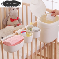 Diaper storage basket Baby bed diaper table Baby supplies box Finishing bedside hanging basket multi-color hanging bag box