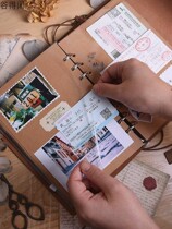 Album Family edition Photo album Insert large-capacity 5-inch 6-inch commemorative album 200 couples retro style laminating hand-pasted diy photo travel hand-book commemorative album