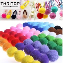 200Pcs Pack Mixed Size Pompoms Soft Pom Poms Fur Balls DIY H