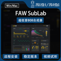 Push ~ Subbass 808 Synthesizer Master Full Extended FAW SubLab v1 1 3 Support PC MAC