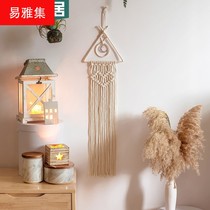 Nordic woven tapestry decoration hand-woven bohemian tapestries homestay pendant tassels tassels