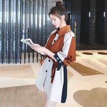 Short windbreaker female little man 2021 Spring and Autumn new design sense high-end temperament popular Joker coat