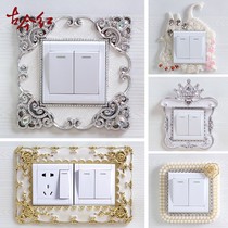 Switch Protective Sheath Switch Decoration Wall Sticker Home Shade Minimalist Rims Sleeve Creative Wall Socket Decoration Patch