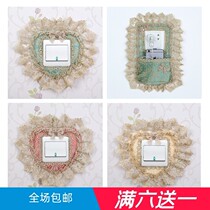 Switch Rims Suit Accessories Wall Patch Protective Sheath Socket Shelter stickers Ugly Creative Light Lavish Nightlight Light Switch Patch