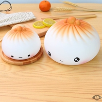 Fried buns anti-fall creative piggy bank children girls net celebrity big buns birthday gifts students large capacity