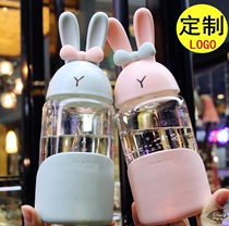  Simple commercial gift small cup Glass water cup Home shopping mall family cute personality student prize Korean version