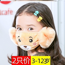Mask ear protection two-in-one childrens New Year of Ox soft home dustproof and cold-proof creative pattern Spring