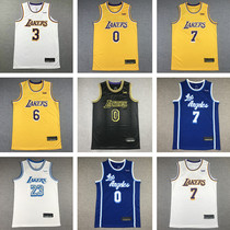 Lakers Anthony No. 7 embroidered jersey Wei Shao 0 James Davis retro basketball uniform mens and womens sports vest