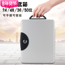 Key box wall-mounted car key storage box household key management box intermediary portable key cabinet with lock