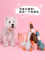 Small dog puppy bite teeth pet supplies dog puppies dog voice relief than Bear plush toy artifact