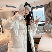 ADER ERROR di lieba same down jacket women transparent shiny hooded bread jacket down jacket