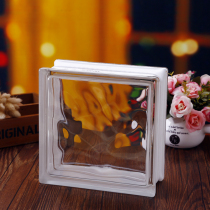Ultra white cloud fog glass brick partition Xuanguan background wall dry and wet separation glass brick partition bathroom partition