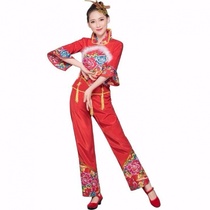 Yangko suit 2018 new middle-aged and elderly modern dance square dance set folk dance costume costume adult female