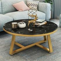 Italian style light lavish marble tea table apartment folk sleeping sofa edge a few living-room home small family type round tea table
