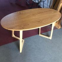 Manufacturer Direct Marketing Nordic Brief Modern Solid Wood Tea Table Coffee Table Oval Table Idea Wooden Sofa A Few Special Price