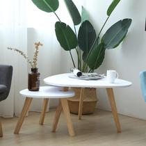 Manufacturer direct marketing Militeness board modern minimalist solid wood tea table Composition sleeve Creative sofa corner a few triangles a few