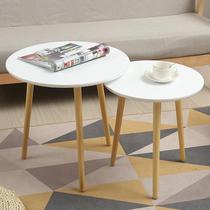 Manufacturer supply Nordic minimalist tea table Table Living Room Round Small Tea Table Mini Baking Lacquered Edge A Few Customizable