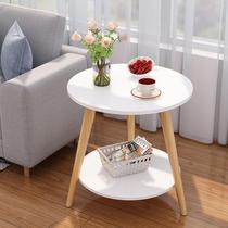 Tea table minimalist modern Nordic Mini small tea livingroom sofa side several headboard small table corner a few small round tables