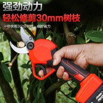 Electric repair branch cut fruit tree scissors lithium electric rechargeable gardening landscaping garden trim electric clippings powerful coarse branch cutting and pruning machine