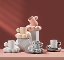 Nordic ins Wind Creative Cloud girl Cup ceramic mug Milk Cup afternoon tea couple coffee cup saucer