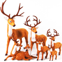 Christmas decorations elk deer ornaments scene layout simulation sika deer decoration doll props Christmas deer